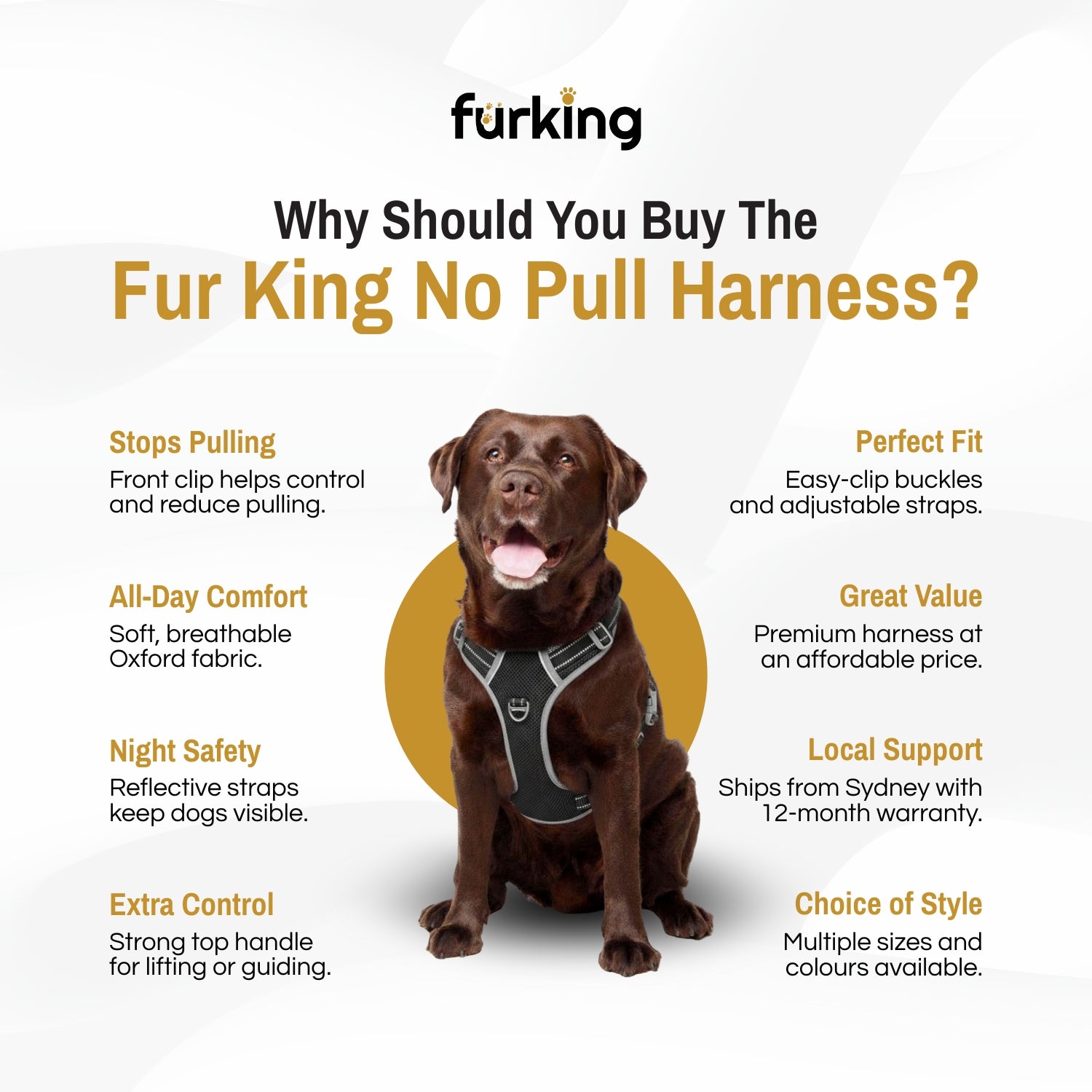 Best No Pull Dog Harness | Fur King Ultimate No Pull Harness