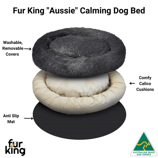 Fur King "Aussie" Calming Dog Bed - Pet Parlour Australia